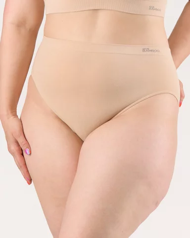 Dámské kalhotky klasické GINA Bamboo 01002P béžová XL/XXL