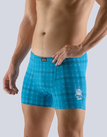 Pánské boxerky s kratší nohavičkou GINA 73085P měsíc dunaj M/L