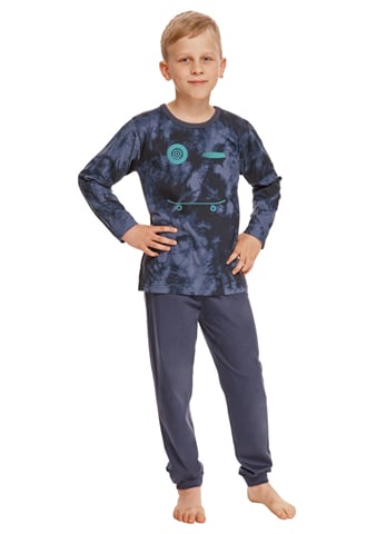Chlapecké pyžamo Greg 2652/2653/11 TARO granát (modrá) 092