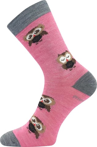 Dětské ponožky VoXX SOVIK růžová 30-34 (20-22)