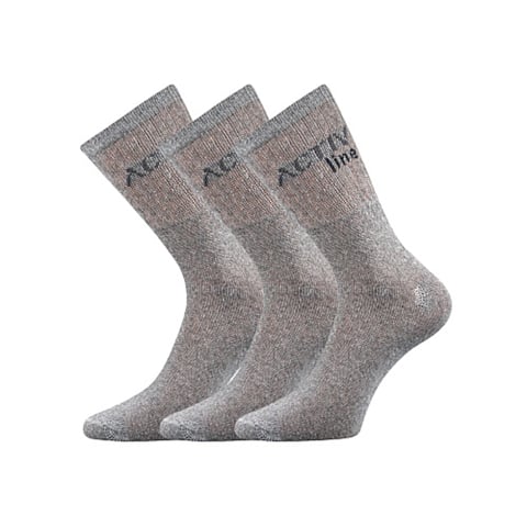 Ponožky SPOTLITE 3pack světle šedá 39-42 (26-28)