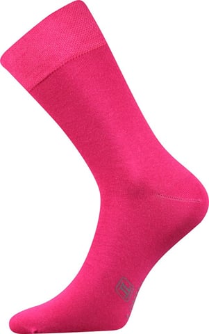 Barevné společenské ponožky Lonka DECOLOR tmavě růžová 39-42 (26-28)