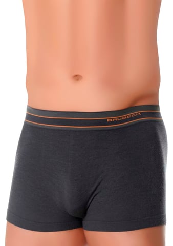 Pánské boxerky Active Wool BX10870 BRUBECK grafit (šedá) XL