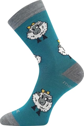 Dětské ponožky VoXX VLNĚNKA DĚTSKÁ modro zelená 20-24 (14-16)