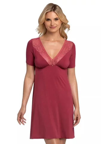 Dámská noční košile Simone BABELLA malina (Raspberry) S