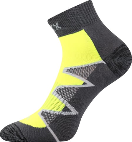 Ponožky MONSA tmavě šedá-žlutá 39-42 (26-28)