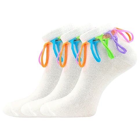 Dámské a dívčí ponožky DESDEMONA bílá 30-34 (20-22)