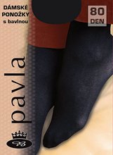 Ponožky s bavlnou PAVLA 80 DEN