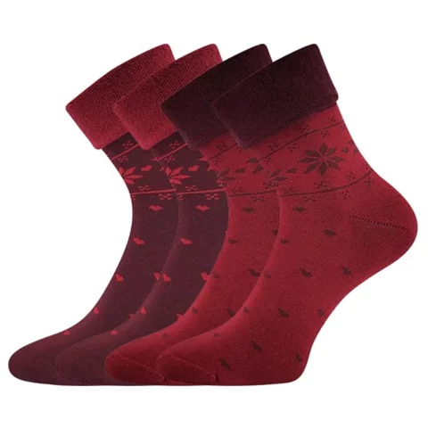 Ponožky FROTANA red wine
