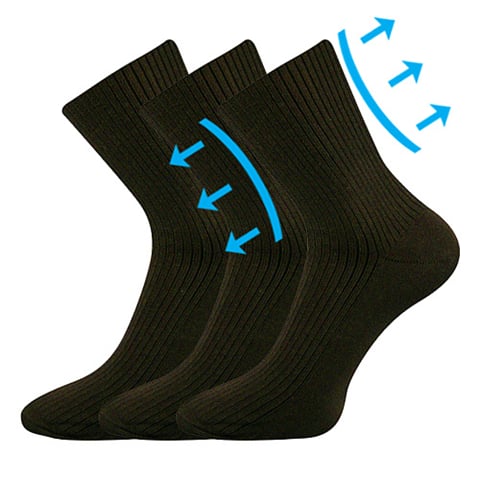 Ponožky VIKTOR hnědá 43-45 (29-30)