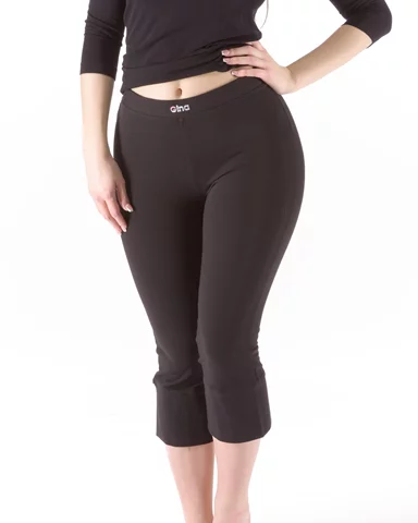 Dámské legíny 7/8 délka GINA 95004P černá XXL