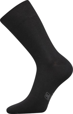 Barevné společenské ponožky Lonka DECOLOR černá 39-42 (26-28)