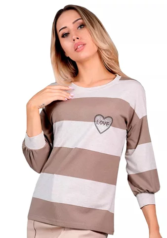 Dámská halenka 1167 HAJDAN cappucino S