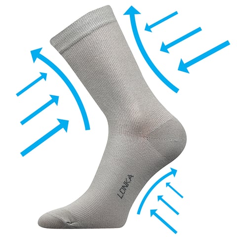 Kompresní ponožky KOOPER světle šedá 43-46 (29-31)