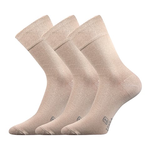 Ponožky společenské Lonka DASILVER béžová 39-42 (26-28)