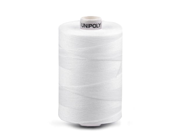 Nit polyesterová Unipoly 1000 m bílá