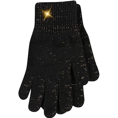 Dámské rukavice VIVARO černá/zlatá uni