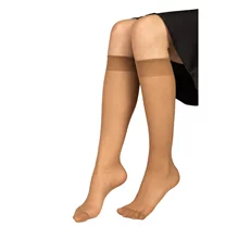 Punčochové podkolenky NYLON KNEE SOCKS  2 páry opal