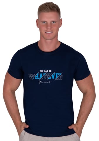 Pánské tričko 315 TDS granát (modrá) M