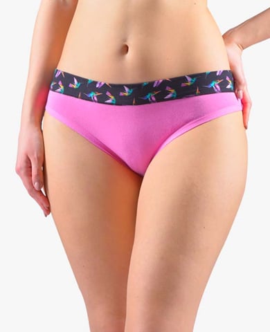 Dámské bokové kalhotky se širokým bokem GINA 16172P pink fialová XS/S