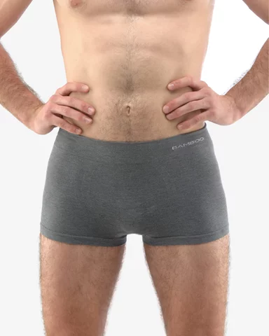 Pánské boxerky s kratší nohavičkou GINO 53005P šedá bílá L/XL