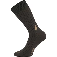 Ponožky VoXX CASHMERE Love tmavě hnědá