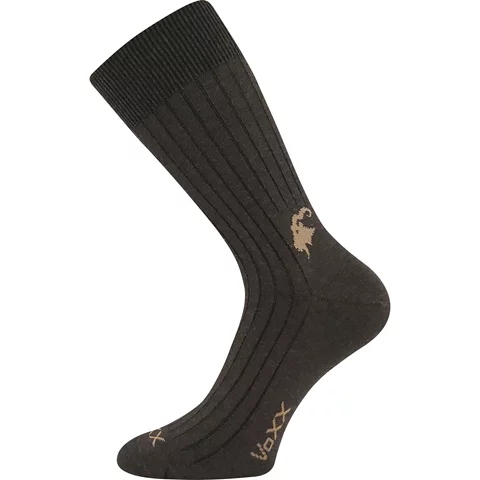 Ponožky VoXX CASHMERE Love tmavě hnědá