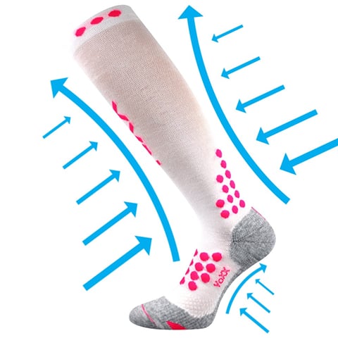 Kompresní podkolenky VoXX MARATHON bílá