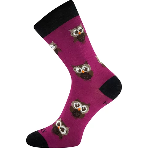 Dámské ponožky VoXX BUBO fuxia