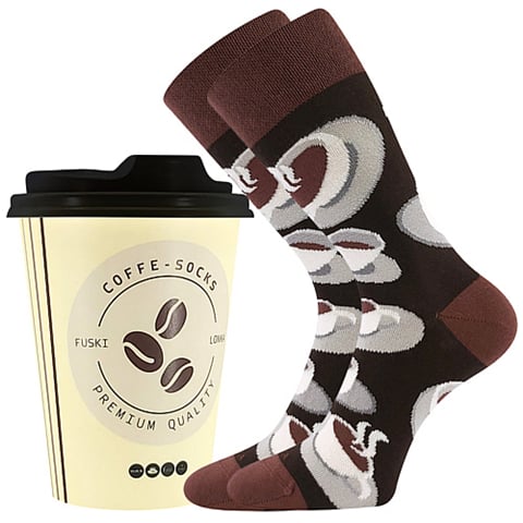 Ponožky Lonka COFFE socks vzor 1 38-41 (25-27)