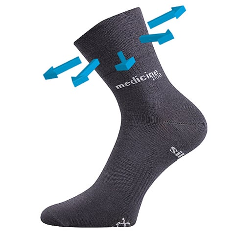 Zdravotní ponožky VoXX MISSION tmavě šedá 35-38 (23-25)