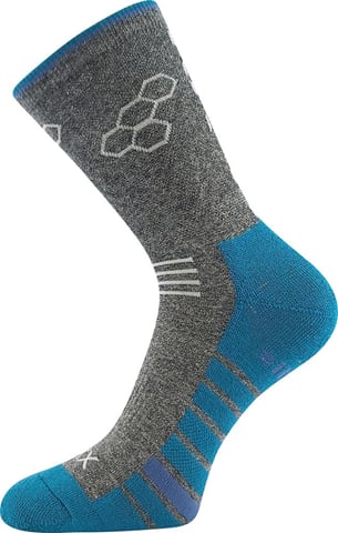 Ponožky VoXX VIRGO tmavě šedá melé 39-42 (26-28)