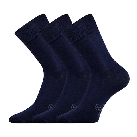 Ponožky společenské Lonka DASILVER tmavě modrá 43-46 (29-31)