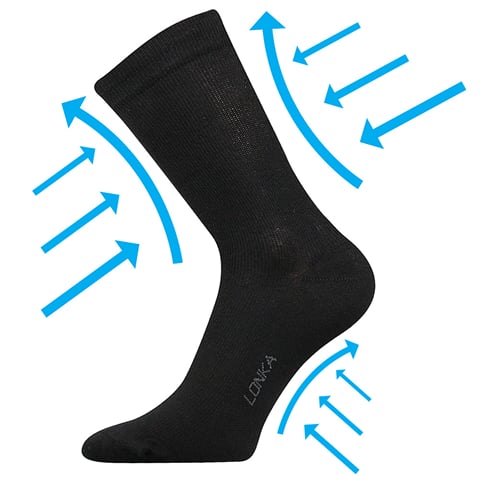 Kompresní ponožky KOOPER černá 43-46 (29-31)