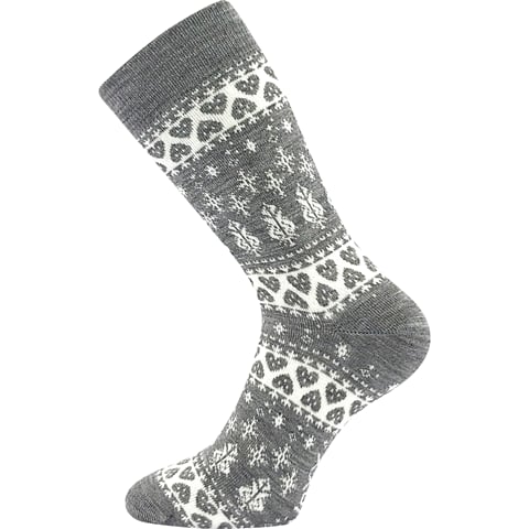 Dámské silné ponožky VoXX ZIMONA šedá melé