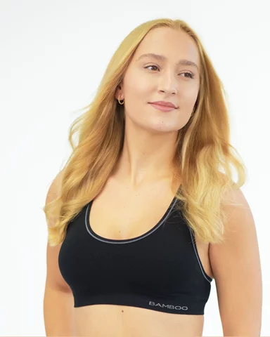 Dámská sportovní vyztužená podprsenka GINA 07018P černá XL/XXL