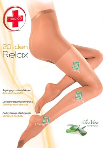 Punčocháče dámské medica Relax 110 Gabriella