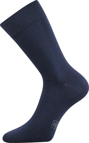 Barevné společenské ponožky Lonka DECOLOR tmavě modrá 43-46 (29-31)