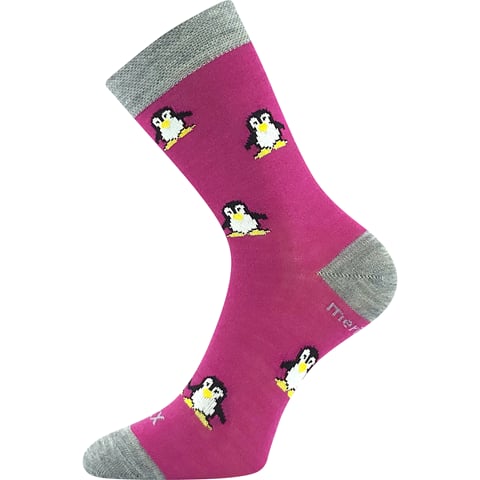 Dětské ponožky VoXX PENGUINIK fuxia