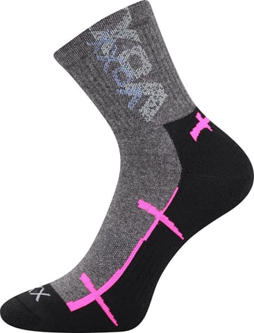 Ponožky VoXX WALLI černá s růžovou 39-42 (26-28)