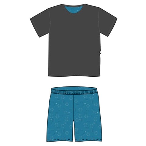 Pyžamo s krátkým rukávem VENTOR s decentním vzorem A-01