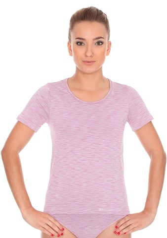 Dámské tričko krátký rukáv SS11570 BRUBECK fusion růžová (pink) L