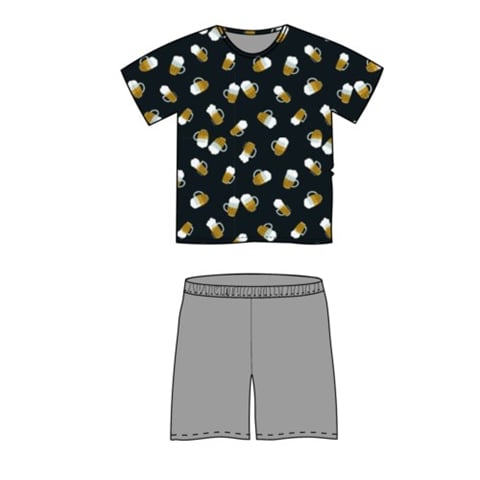 Pánské pyžamo KOFFING pivo půllitry