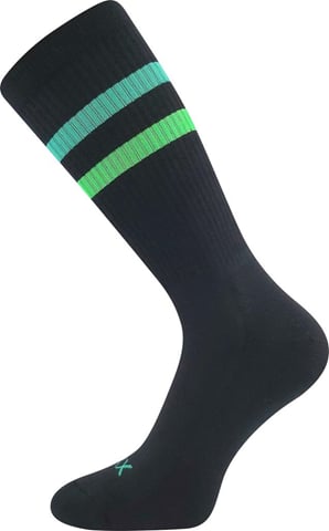 Ponožky VoXX RETRAN černá-zelená 43-46 (29-31)