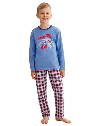 Chlapecké pyžamo Mario 2650/2651/11 TARO modrá světlá 092