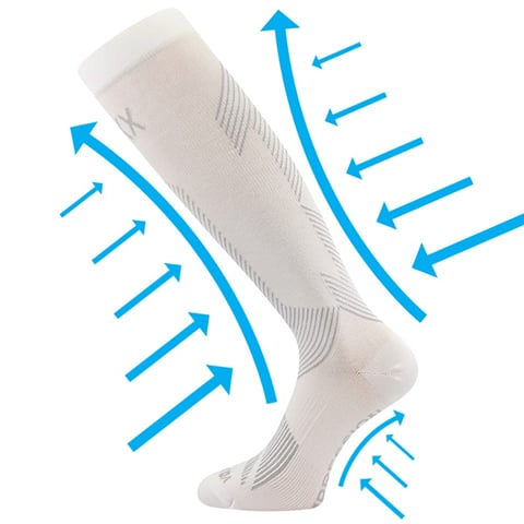 Kompresní podkolenky VoXX EDICT bílá