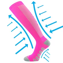 Kompresní podkolenky VoXX FORMIG neon růžová