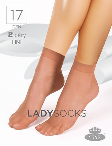 Punčochové ponožky LADY SOCKS 17 DEN / 2 páry