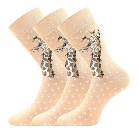 Dámské ponožky LONKA FOXANA žirafy 35-38 (23-25)