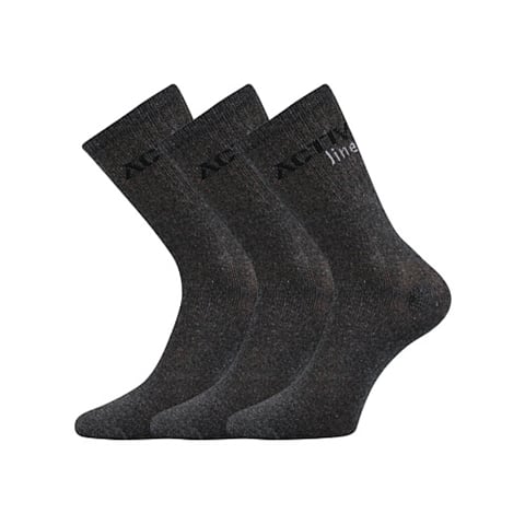 Ponožky SPOTLITE 3pack tmavě šedá 39-42 (26-28)